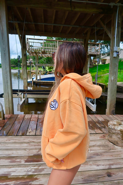 orange ‘surf’ hoodie