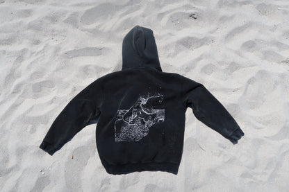 black “surf” hoodie