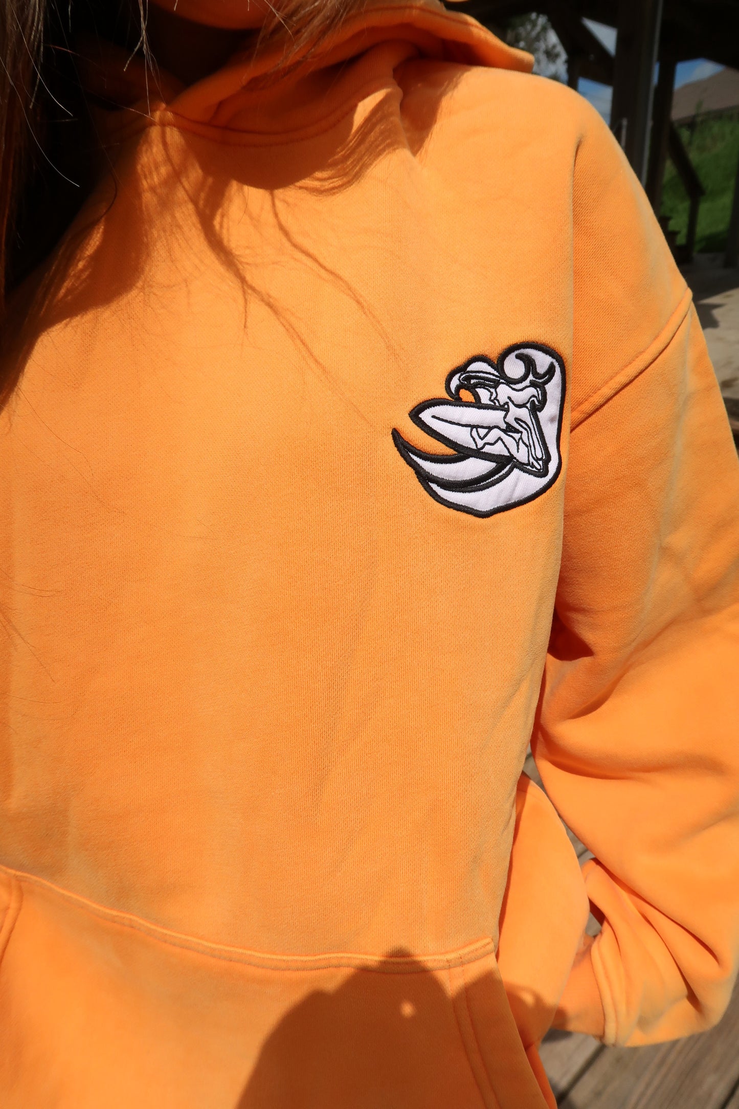 orange ‘surf’ hoodie